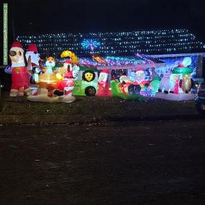 Christmas Light display at 6 Kalori Avenue, Wyoming