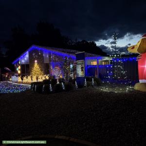 Christmas Light display at 8 Bate Place, Banks