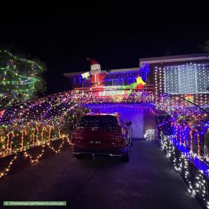 Christmas Light display at 41 Cameron Avenue, Oakleigh South