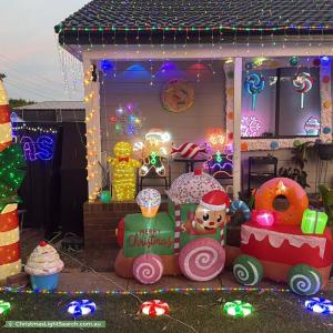 Christmas Light display at 3 Magellan Avenue, Lethbridge Park