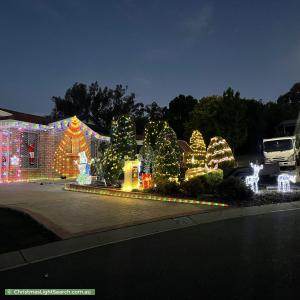 Christmas Light display at 20 Whiteley Street, Conder
