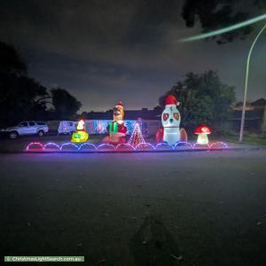 Christmas Light display at 10 Nigel Court, Leeming