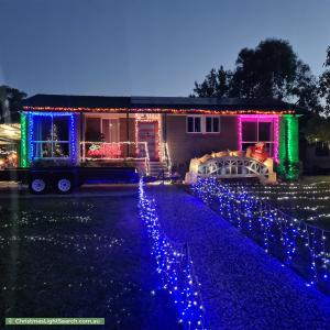 Christmas Light display at 24 Yambina Crescent, Waramanga