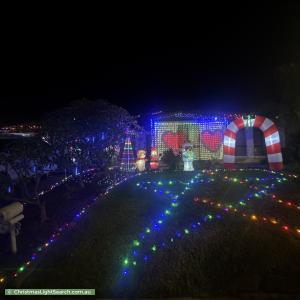 Christmas Light display at 2 Gleeson Grove, Evanston Park