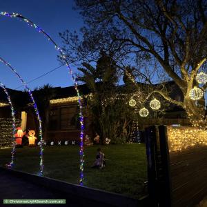 Christmas Light display at 14 Churchill Avenue, Cheltenham