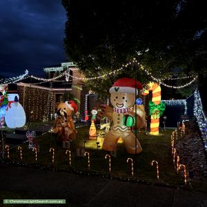 Christmas Light display at 2 Montvale Mews, Mount Waverley