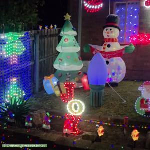 Christmas Light display at 15 Metcalf Crescent, Rowville