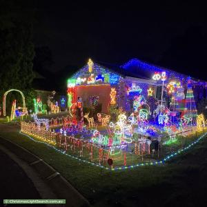 Christmas Light display at 40 Mitchell Place, Belmont