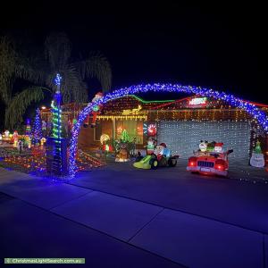 Christmas Light display at 14 Highland Way, Maiden Gully