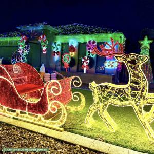 Christmas Light display at 58 Corringa Way, Craigieburn