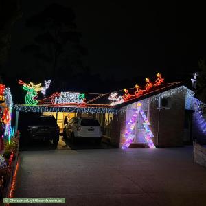 Christmas Light display at 14 Harewood Close, Boronia