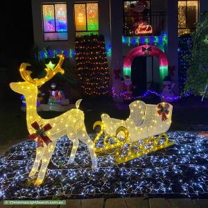 Christmas Light display at 12 Johnston Way, Taylors Hill