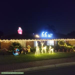 Christmas Light display at 13 Baudin Street, Woodcroft