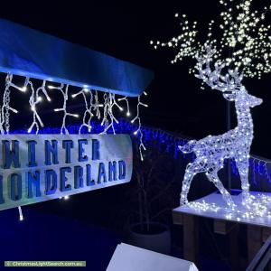 Christmas Light display at 7A Brandary Place, Hastings