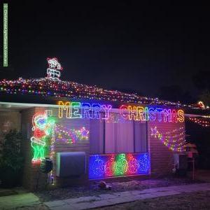 Christmas Light display at 5 Poplar Court, Forrestfield