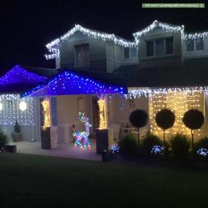 Christmas Light display at 13 Bucknell Road, Bibra Lake