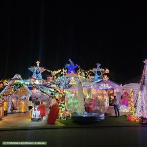 Christmas Light display at 6 Aromatic Crescent, Atwell