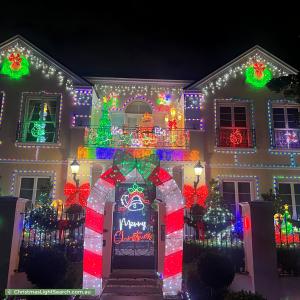 Christmas Light display at 22 Sandpiper Drive, Taylors Lakes