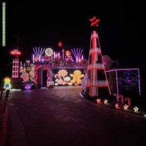 Christmas Light display at 31A Wem Mews, High Wycombe