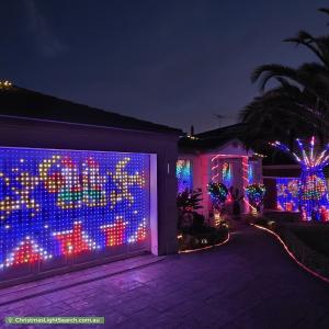 Christmas Light display at 9 Hillrise Close, Narre Warren South