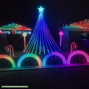 Christmas Light display at 42 Richardson Circuit, Conder