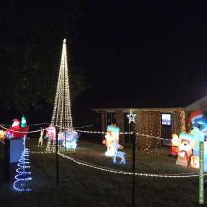 Christmas Light display at 15 Ironbark Crescent, Banks
