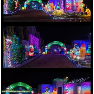 Christmas Light display at 66 Lady Rose Crescent, Sydenham