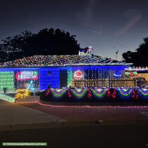 Christmas Light display at 25 Altson Circuit, Conder