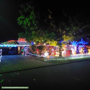 Christmas Light display at 59 Pilbara Crescent, Jane Brook