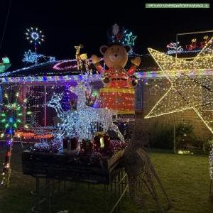 Christmas Light display at 59 Wittenoom Street, Boulder