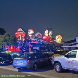 Christmas Light display at 12 Jamieson Close, Roxburgh Park