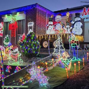Christmas Light display at  Retreat Crescent, Sunbury