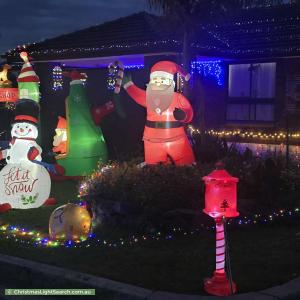 Christmas Light display at  Greenglades Court, Wandin North