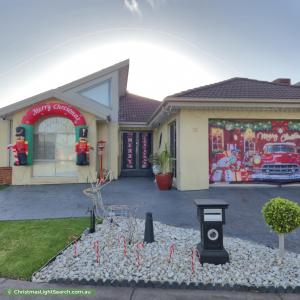 Christmas Light display at 82 Harbour Drive, Patterson Lakes