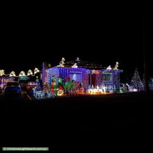 Christmas Light display at 17 Elizabeth Street, Bracknell