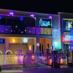 Christmas Light display at 37 Parkview Drive, Mawson Lakes