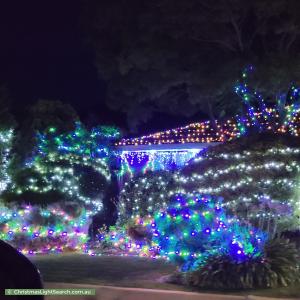 Christmas Light display at 14 Baudin Street, Woodcroft