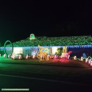 Christmas Light display at 2 Pinto Court, Woodcroft