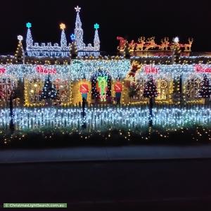 Christmas Light display at 9 Rothschild Street, Woodcroft