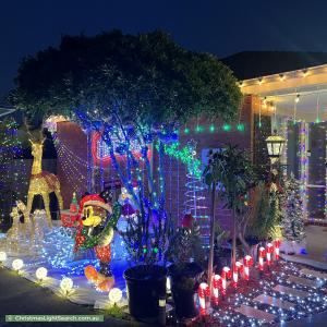 Christmas Light display at 5 Beckett Street, Chadstone