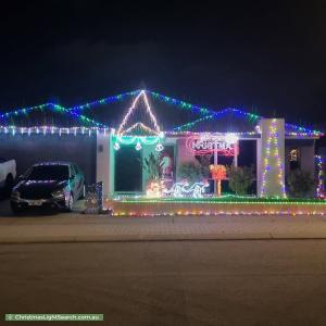 Christmas Light display at 27 Majorelle Way, Eglinton