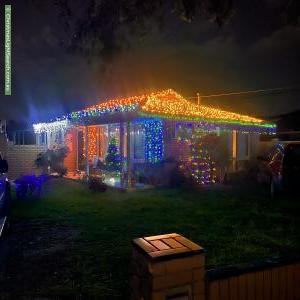 Christmas Light display at 23 Sandra Street, Melton