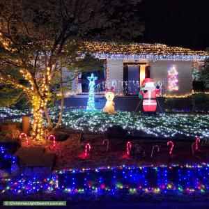 Christmas Light display at 13 Carramar Court, Bayswater