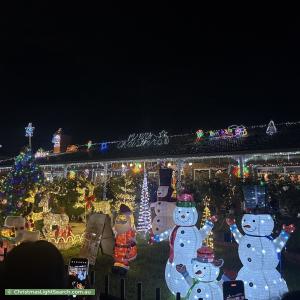 Christmas Light display at 27 Glencairn Drive, Greenvale