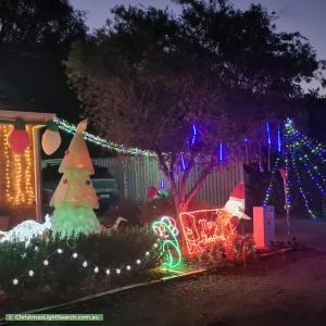 Christmas Light display at 23 Coningham Street, Gowrie