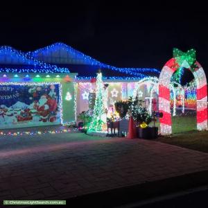 Christmas Light display at 8 Clembury Place, Calamvale