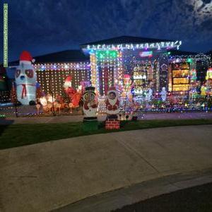 Christmas Light display at 34 Abbeygate Drive, Werribee