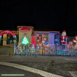 Christmas Light display at 16 West Parkway, Andrews Farm