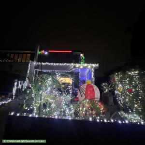 Christmas Light display at 83A Park Road, Cheltenham