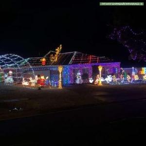 Christmas Light display at 32 Sports Avenue, Kilmore